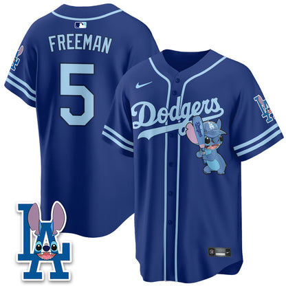 Los Angeles Dodgers x Blue Alien Edition Vapor Jersey - Stitched