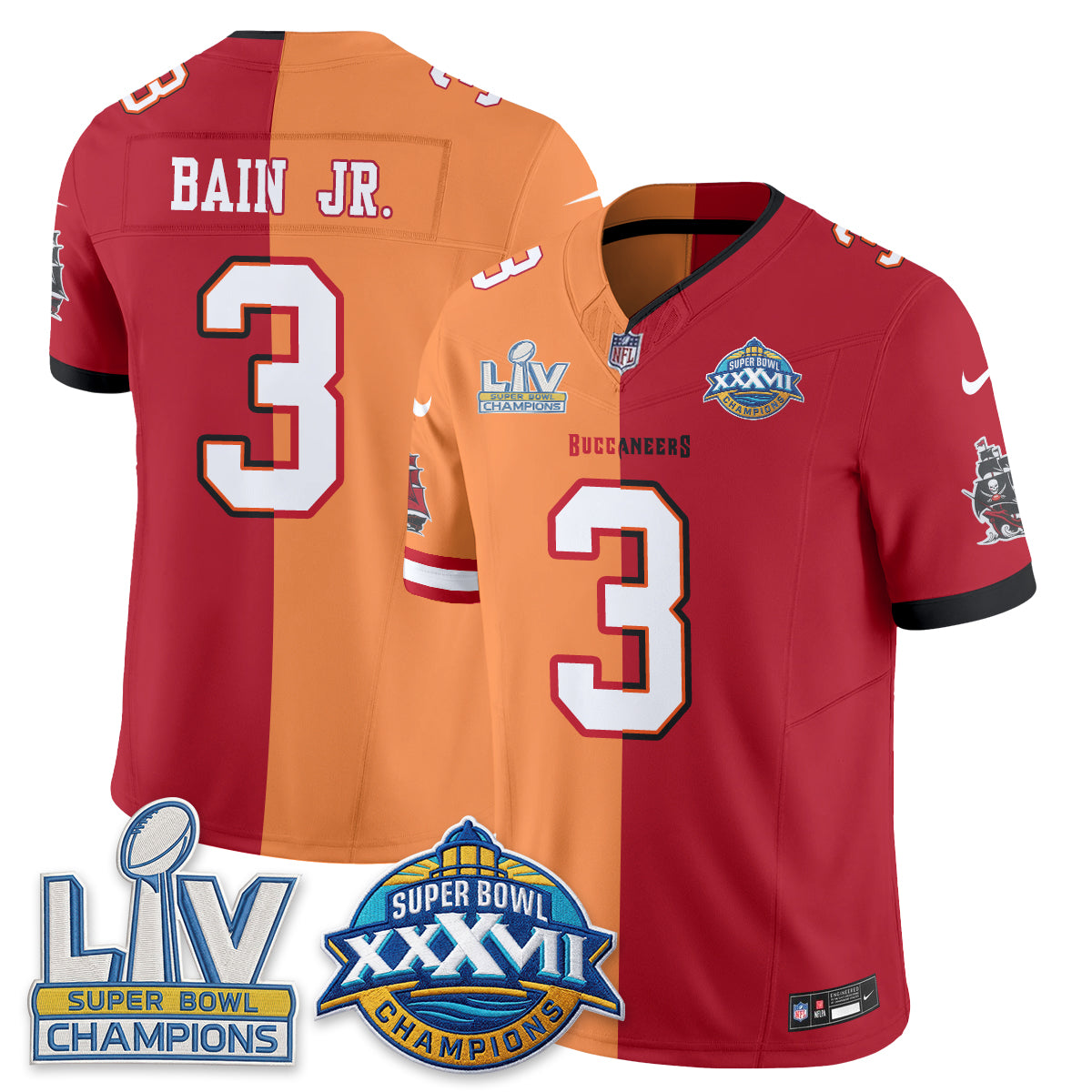 Tampa Bay Buccaneers S.Bowl Split Edition Vapor Jersey - Stitched