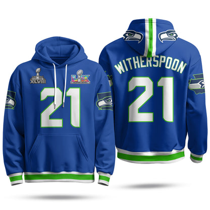 Seattle Seahawks S.Bowl Champs Hoodie - Stitched