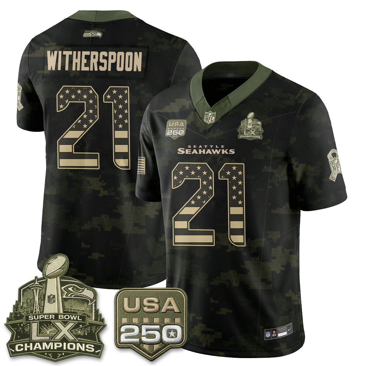 SEA 2026 Salute to Service Edition Vapor Jersey - Stitched n5