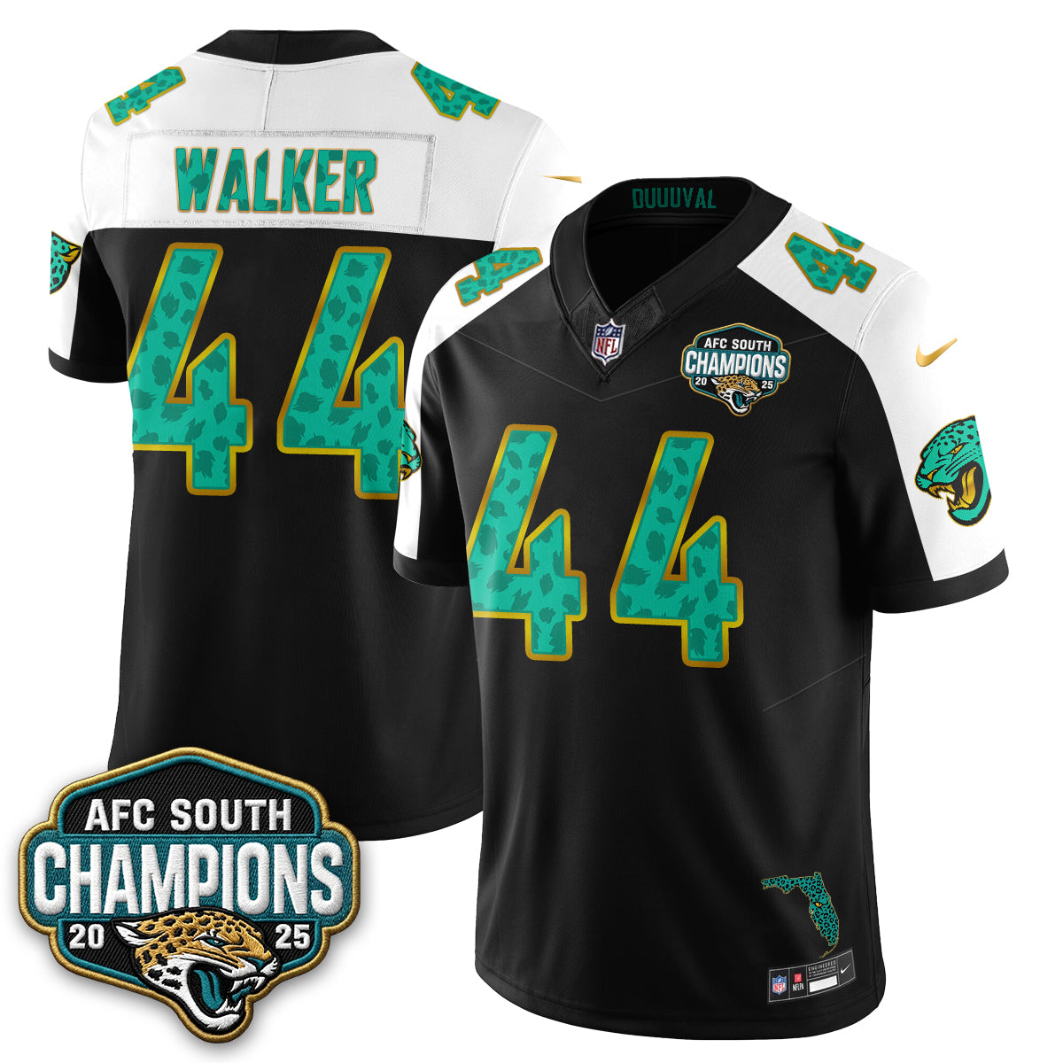 Jacksonville Jaguars Fangear Edition Vapor Jersey - Stitched