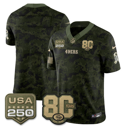 SF 2026 Salute to Service Edition Vapor Jersey - Stitched