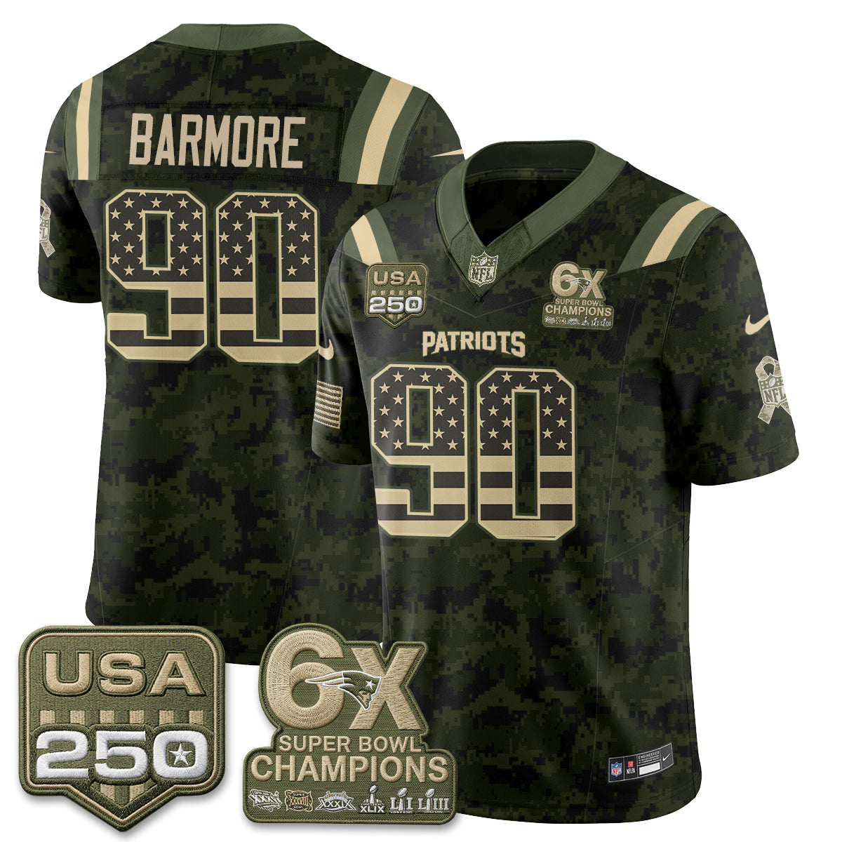NE 2026 Salute to Service Edition Vapor Jersey - Stitched