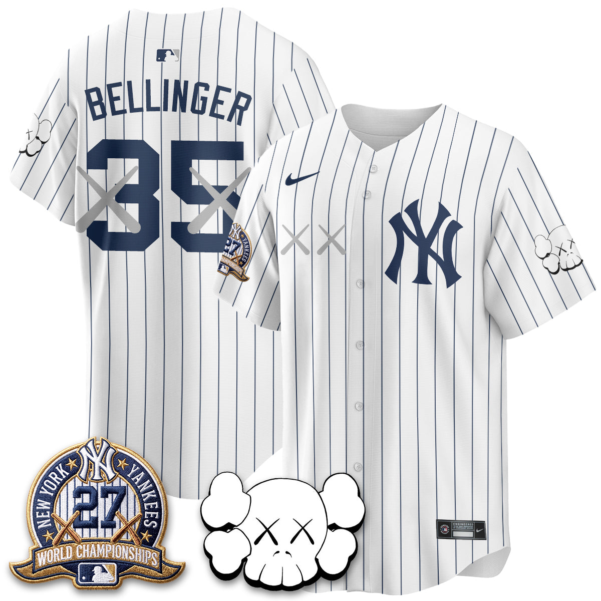 New York Yankees x KAWS Edition Vapor Jersey - Stitched