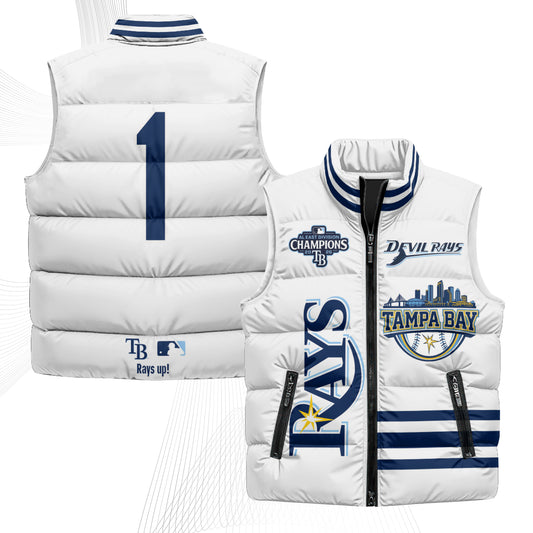 Rays Motor City Custom Puffer Vest - Printed