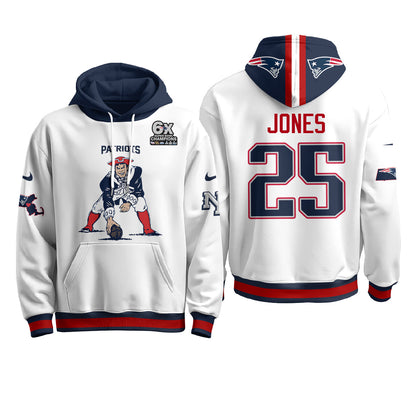 New England Patriots Minuteman Edition Fleece Hoodie - Printed