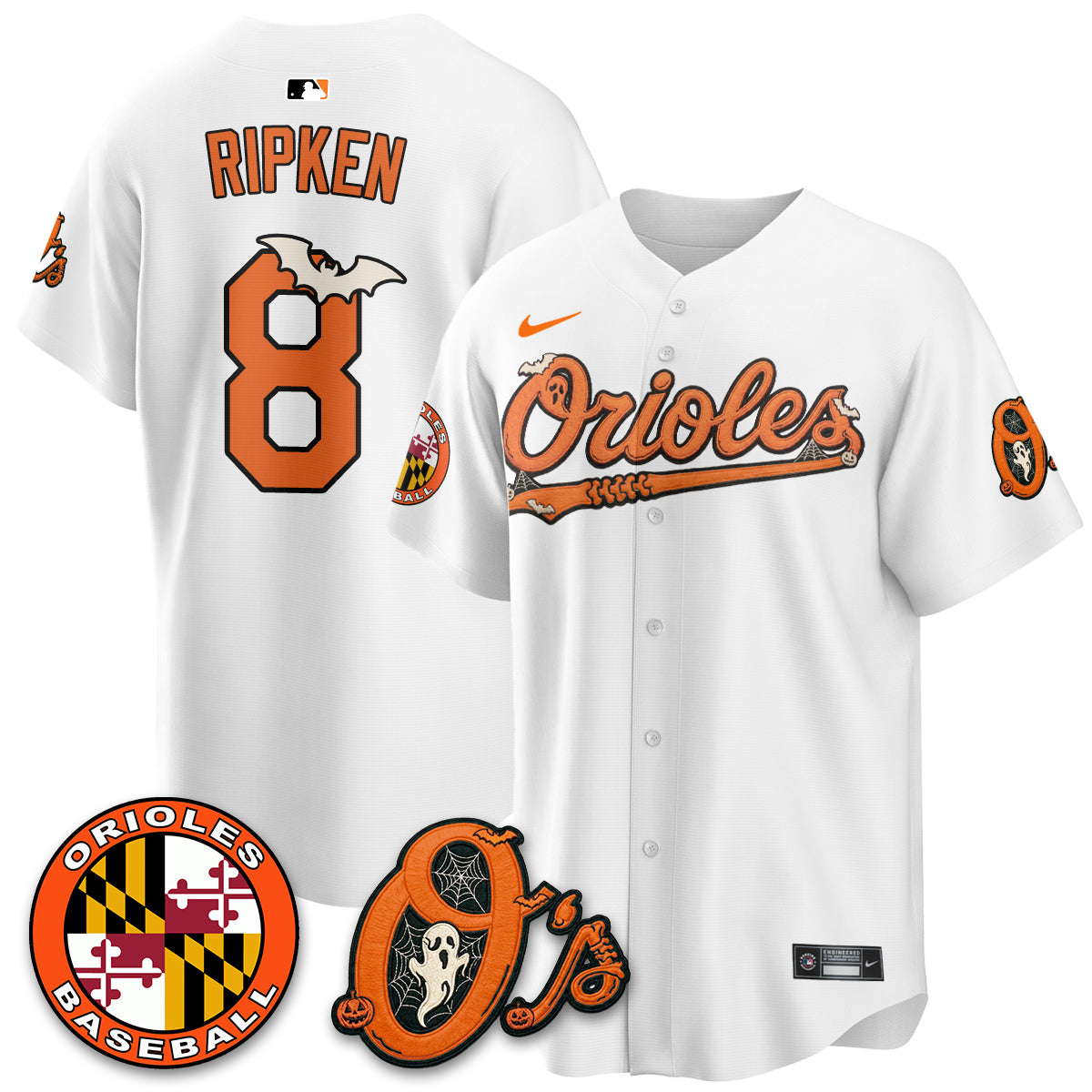 Baltimore Orioles Halloween 2026 Vapor Limited Jersey - Stitched