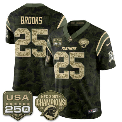 Carolina Panthers 2026 Salute To Service Edition Vapor Jersey - Stitched