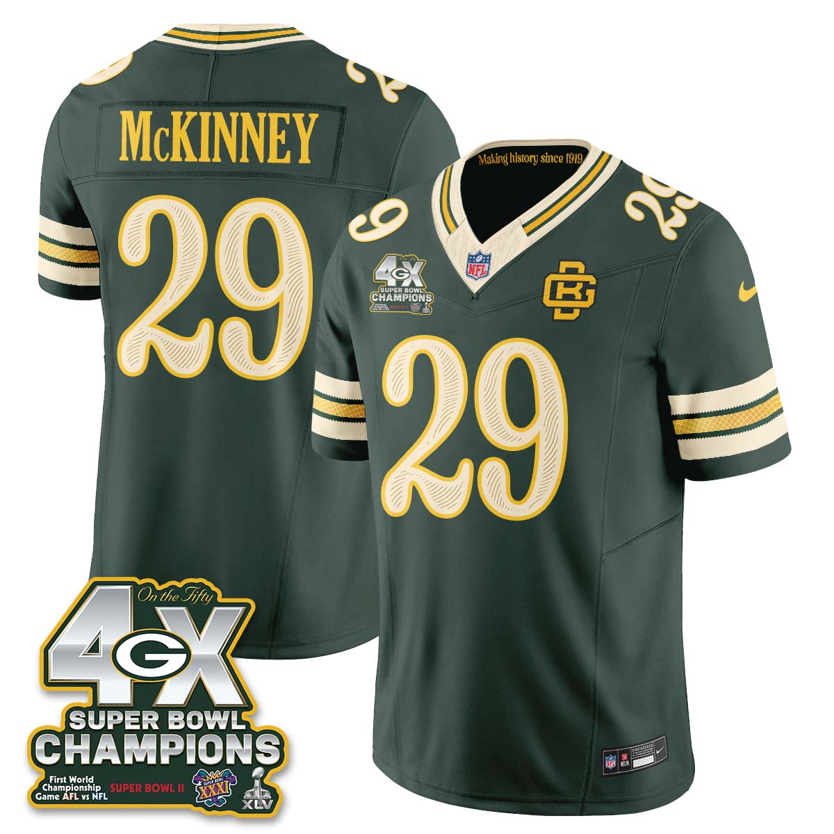 GB 2026 Rivalries 4X Champs Vapor Jersey - Stitched