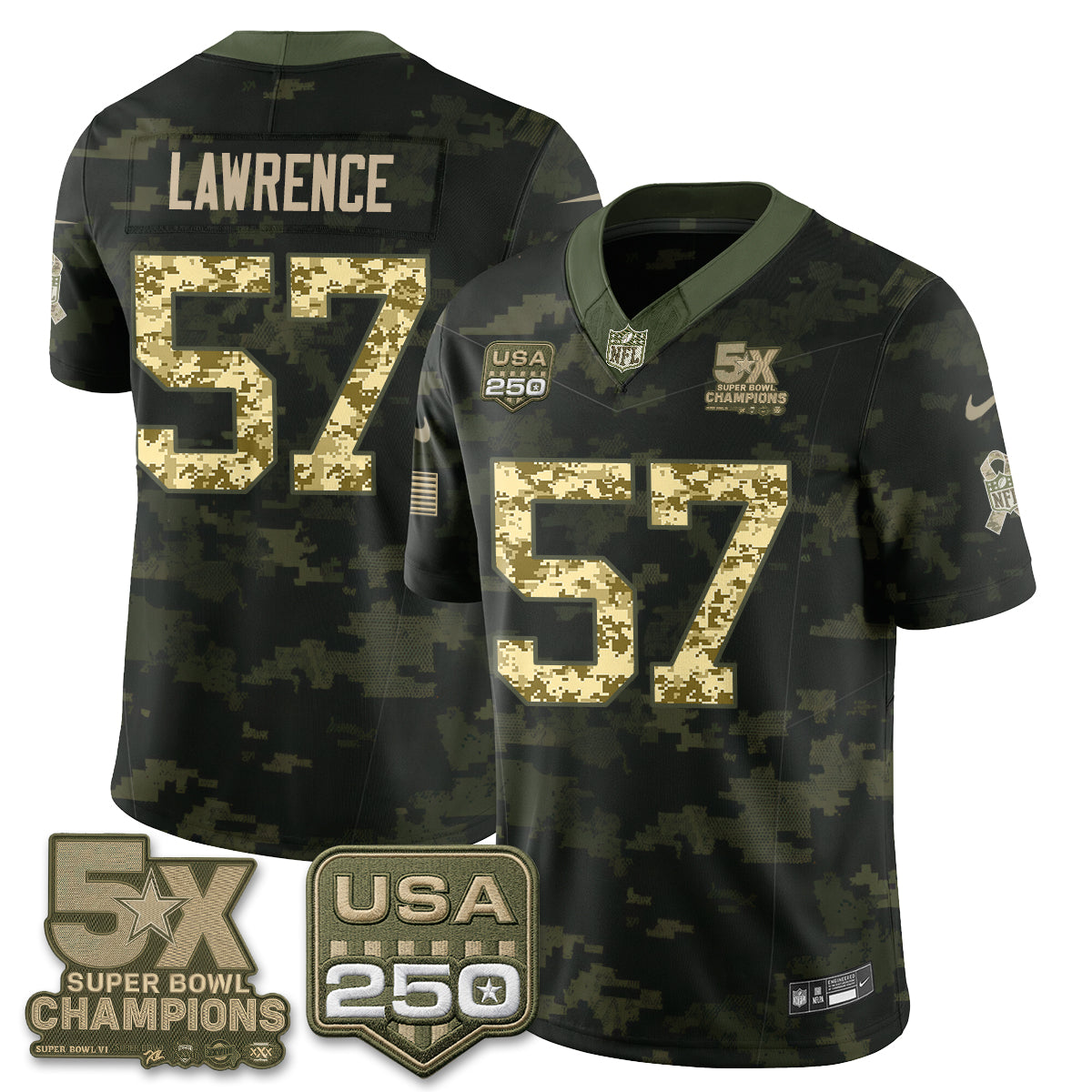 Dallas Cowboys 2026 Salute to Service Edition Vapor Jersey V2- Stitched
