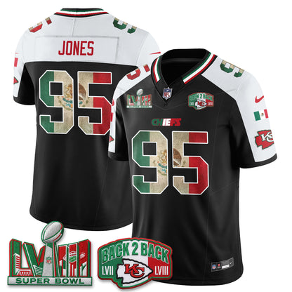 Kansas City Chiefs Mexico Edition Vapor Jersey - Stitched