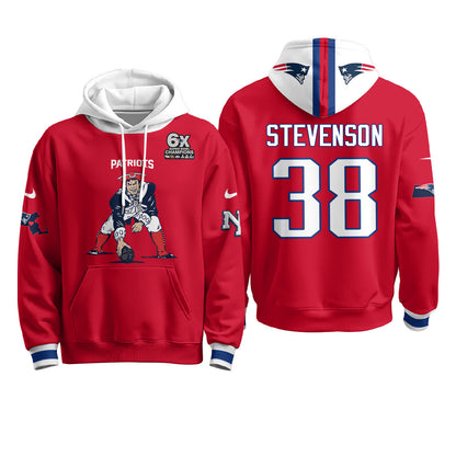 New England Patriots Minuteman Edition Fleece Hoodie - Printed