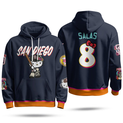San Diego Padres x Meow KT Fleece Hoodie - Printed