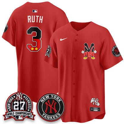NYY x Mouse Vapor Limited Jersey - Stitched