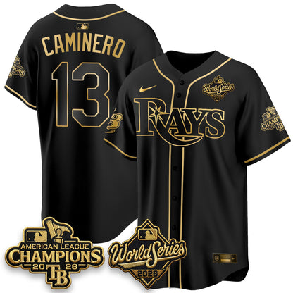 TB 2026 AL Champions Gold Edition Vapor Jersey - Stitched