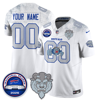 Buffalo Bills x Hairy Blue Beast Edition Vapor Custom Jersey - Stitched