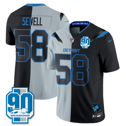 DET Rivalries Split Edition Vapor Jersey - Stitched
