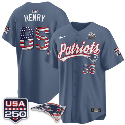 New England Patriots America Edition Vapor Jersey - Stitched