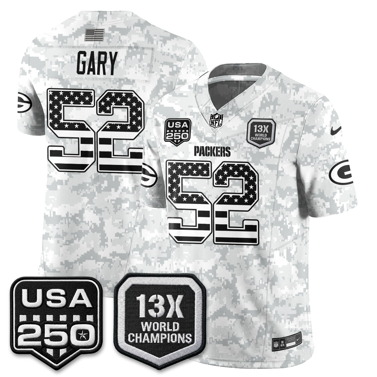 Green Bay Packers 2026 Salute To Service Edition Vapor Jersey - Stitched