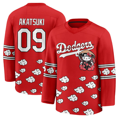 Los Angeles Dodgers Akatsuki Edition Vapor Hockey Jersey - Stitched