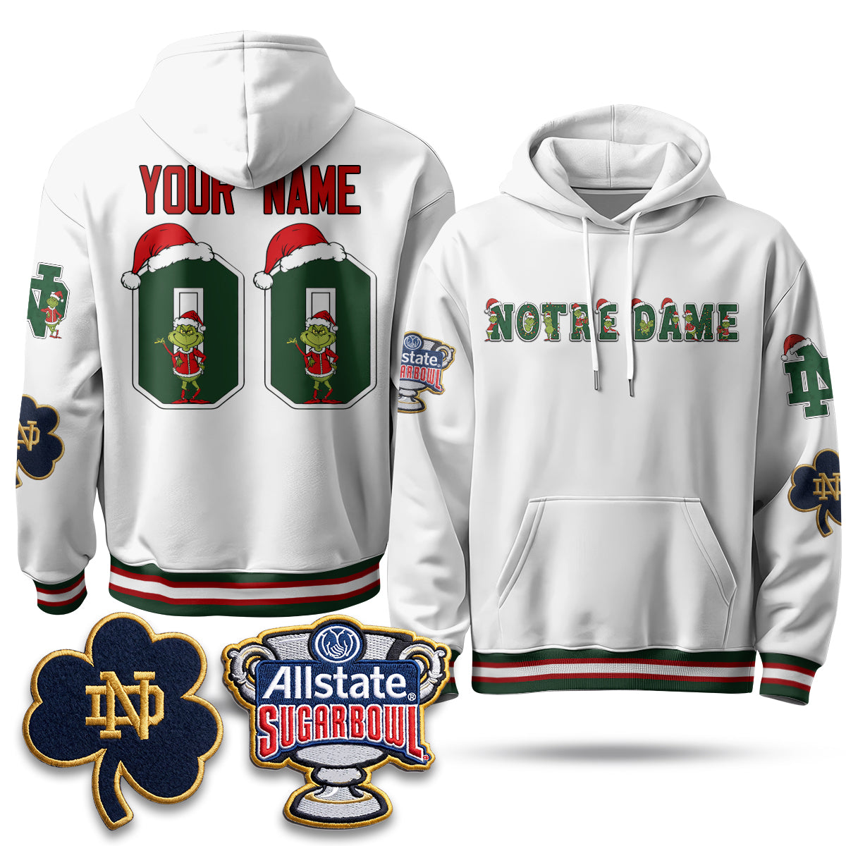 NDFI x Grinch Christmas 2026 Edition Custom Hoodie - Stitched