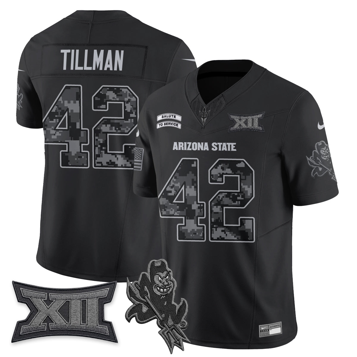 Arizona State Sun Devils 2026 Salute to Service Vapor Jersey - Stitched