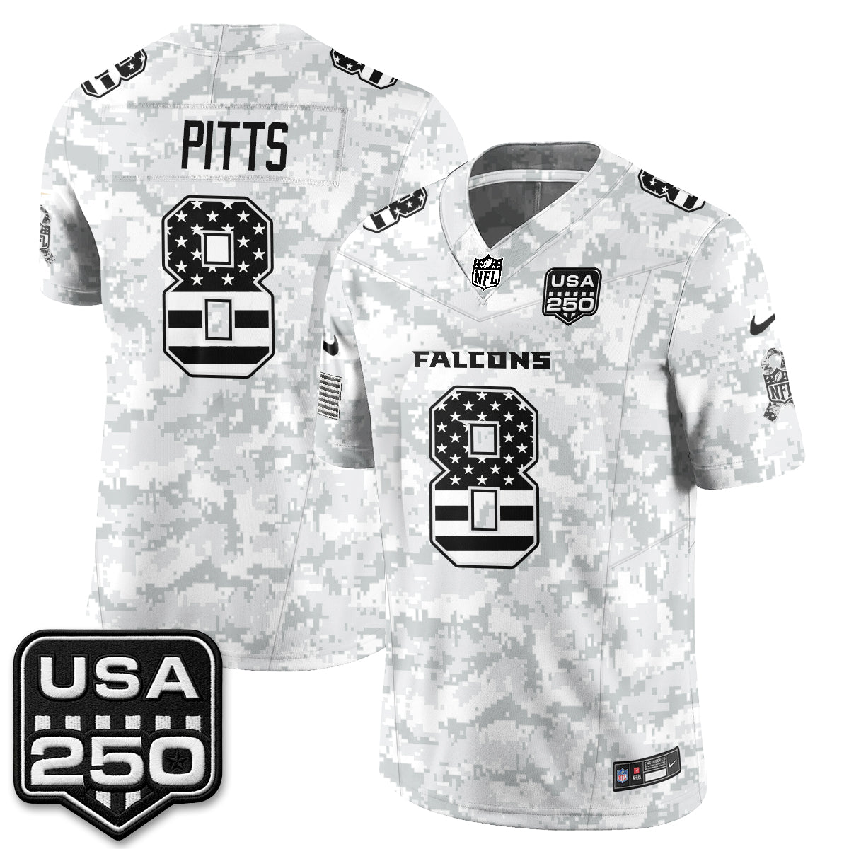 Atlanta Falcons 2026 Salute to Service Vapor Jersey - Stitched
