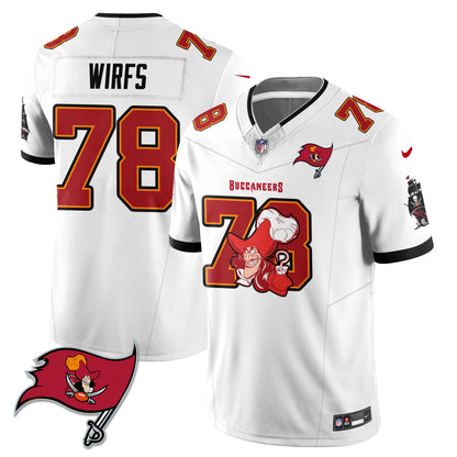 Tampa Bay Buccaneers x Red Coat Captain Edition Vapor Jersey - Stitched