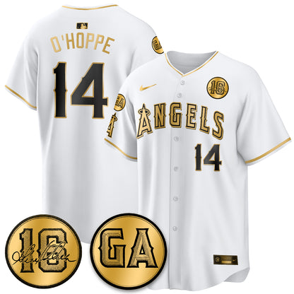 LAA Garret Anderson Tribute Patch Vapor Jersey - All Stitched V2