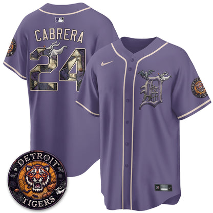 Detroit Tigers Nightmare Edition Vapor Limited Jersey - Stitched