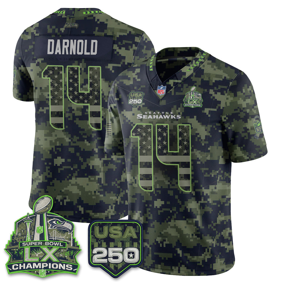 SEA 2026 Salute to Service Edition Vapor Jersey - Stitched n5