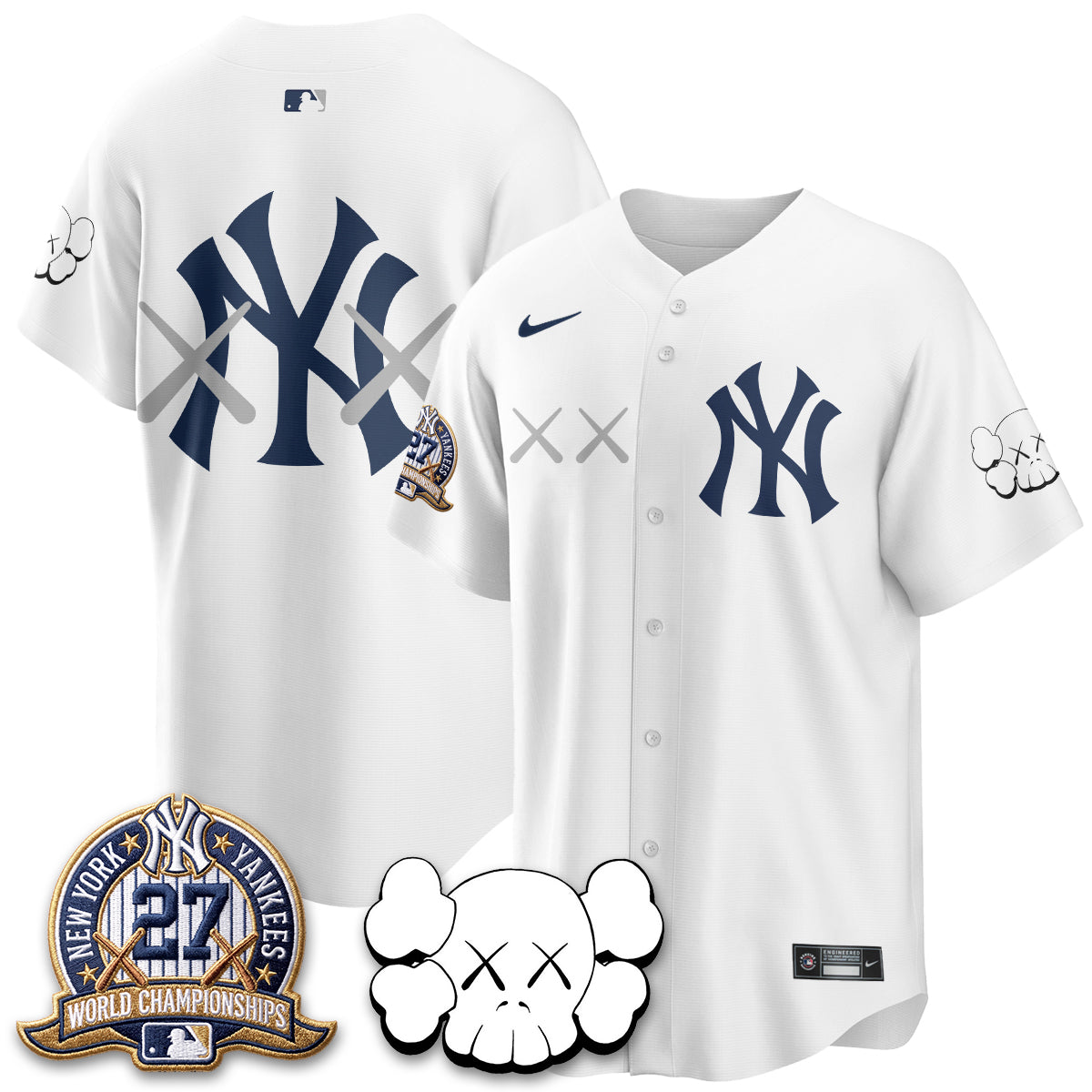 New York Yankees x KAWS Edition Vapor Jersey - Stitched