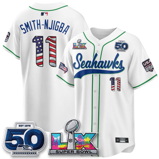 SEA SB LX Champs America Edition Vapor Baseball Jersey - Stitch