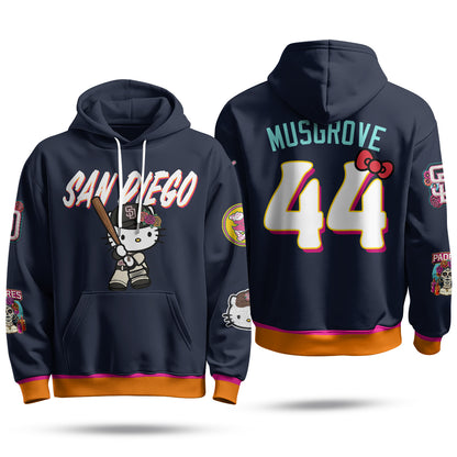 San Diego Padres x Meow KT Hoodie - Stitched