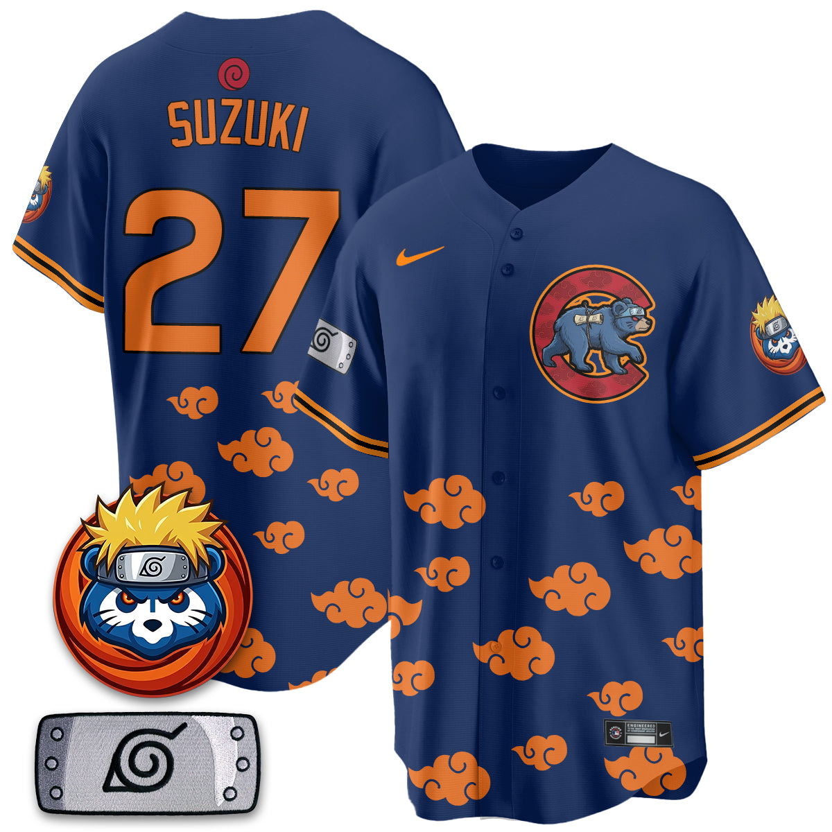 Chicago Cubs Naruto Akatsuki Vapor Limited Jersey V2- Stitched