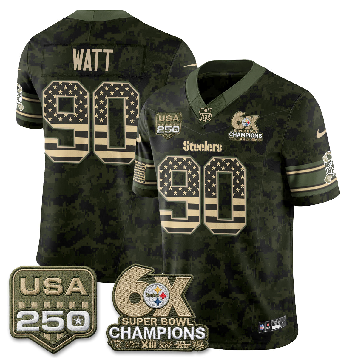 Pittsburgh Steelers 2026 Salute to Service Edition Vapor Jersey - Stitched