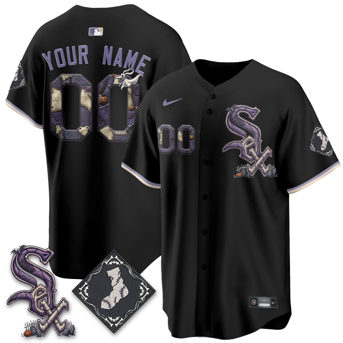 Chicago White Sox Nightmare Edition Vapor Custom Jersey - Stitched