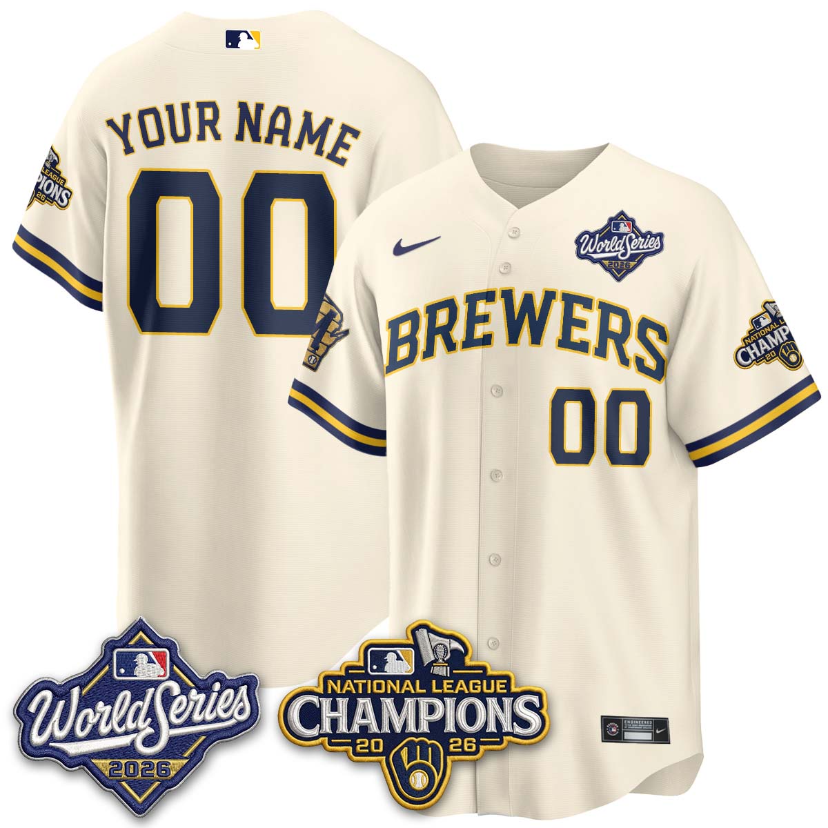 MIL 2026 NL Champions Custom Vapor Jersey - Stitched