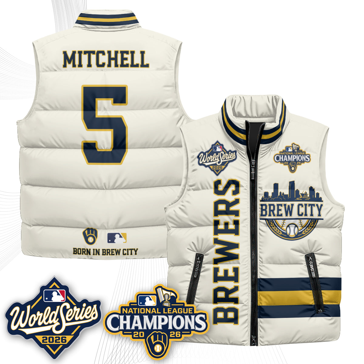 MIL 2026 NL Champions Puffer Vest - Printed