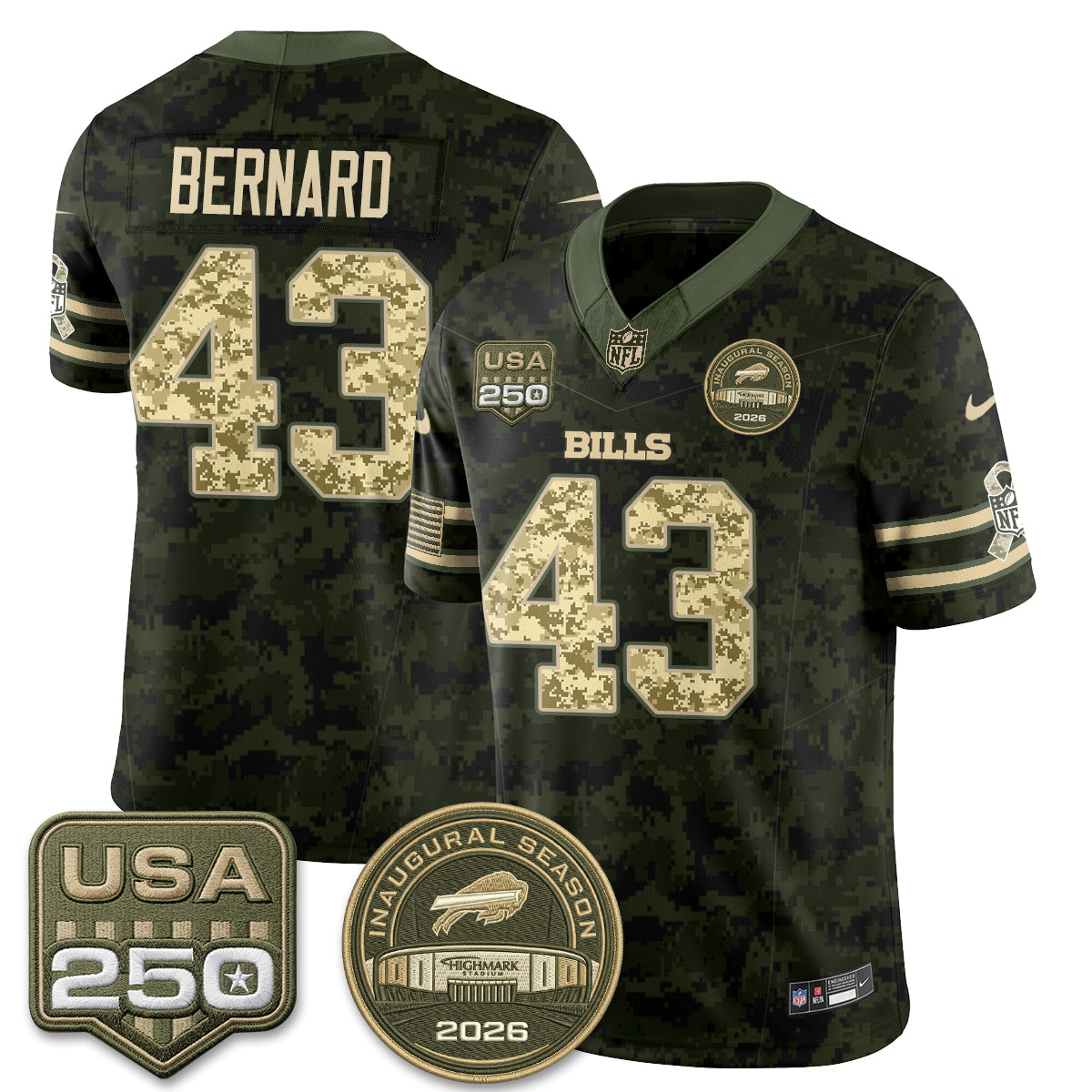 Buffalo Bills 2026 Salute to Service Edition Vapor Jersey V2- Stitched
