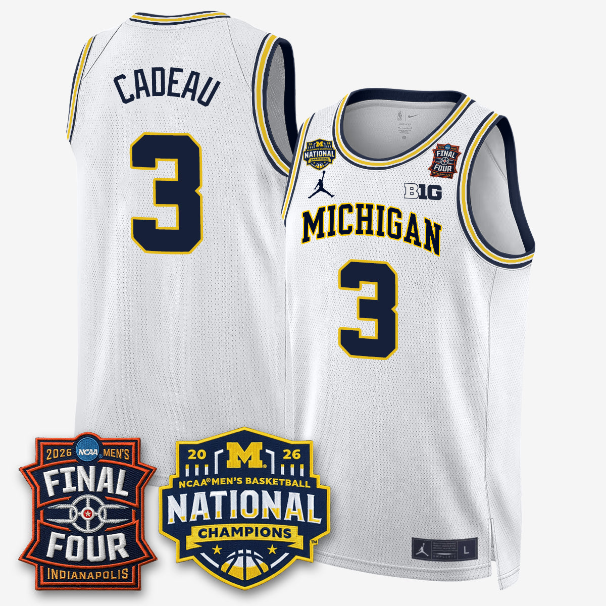 MICH 2026 NCAA Basketball Champions Limited Jersey - All Stitched