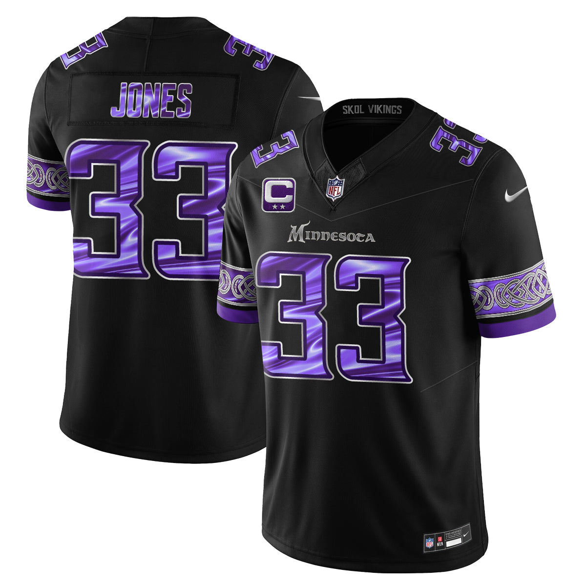 Minnesota Vikings Fangear Edition Vapor Jersey - Stitched