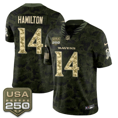 Baltimore Ravens 2026 Salute to Service Vapor Jersey - Stitched