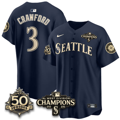 SEA Vapor Premier Limited Jersey - 50th Anniversary & AL West Division Champions - Steelheads Community Funds - All Stitched