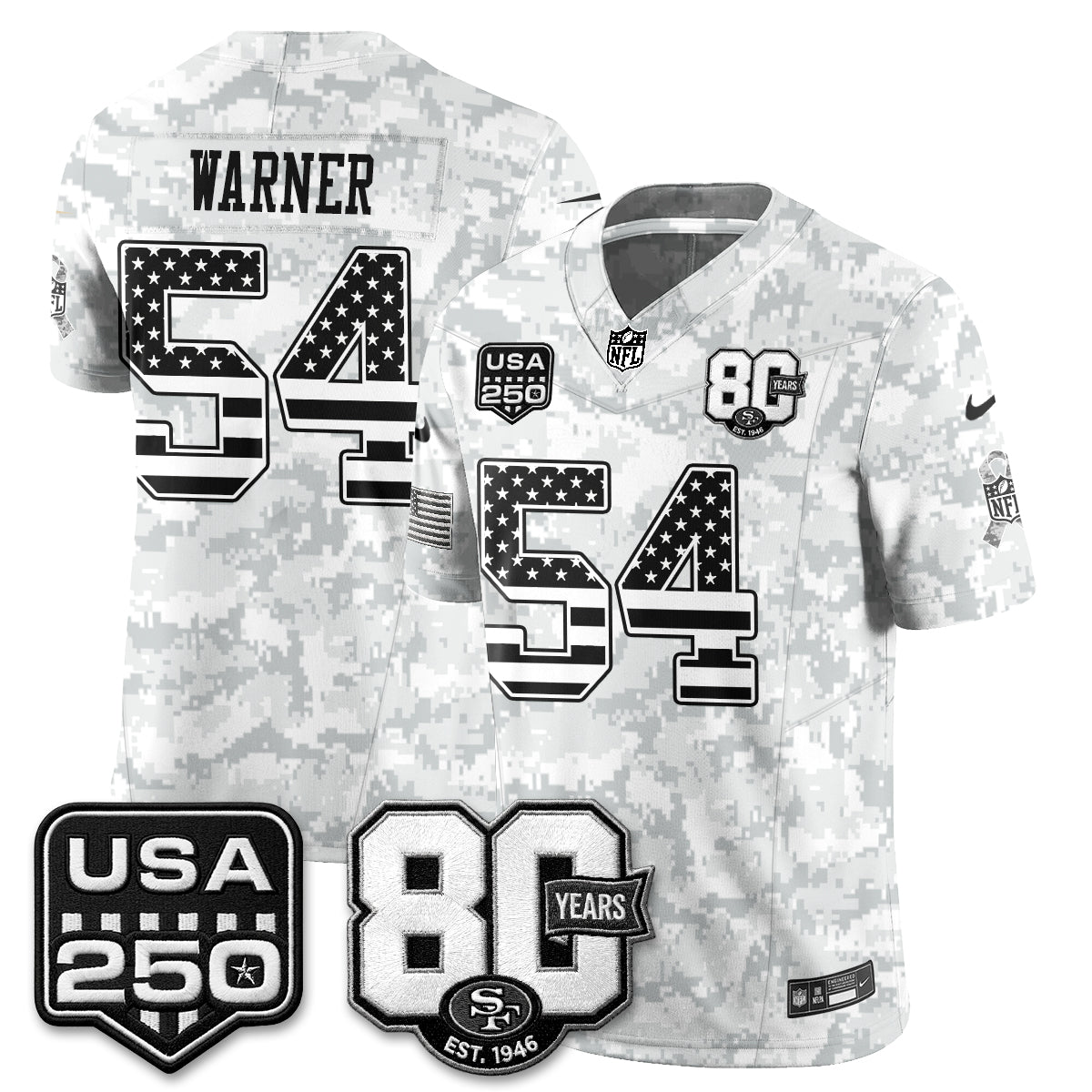 SF 2026 Salute to Service Edition Vapor Jersey - Stitched