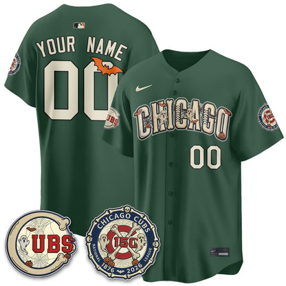 Chicago Cubs Halloween 2026 Vapor Limited Custom Jersey - Stitched