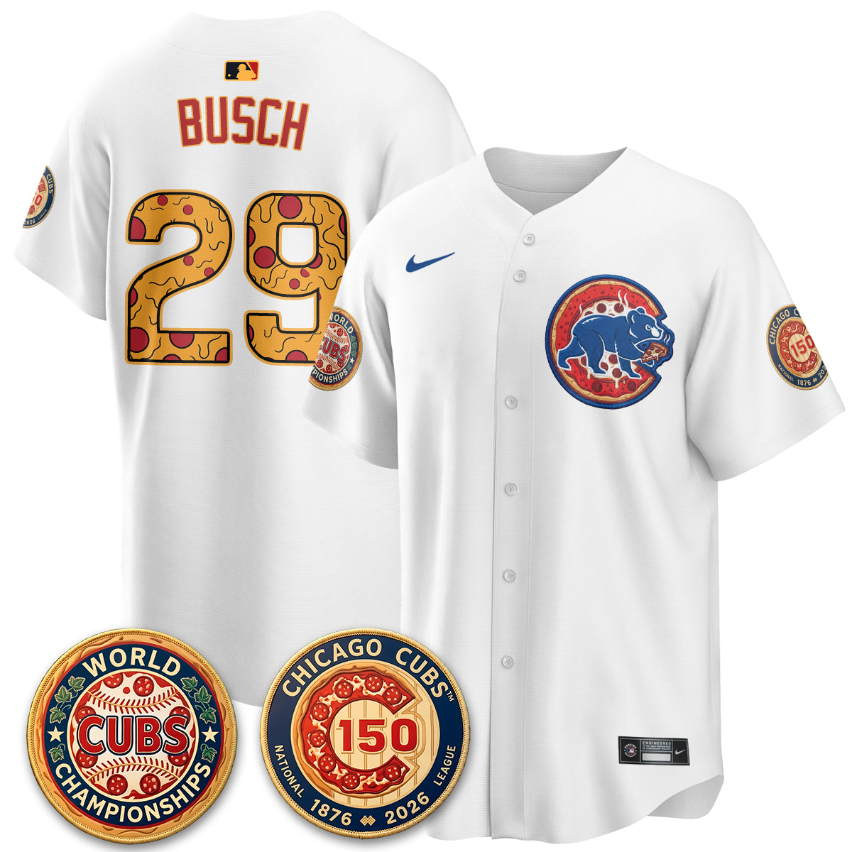 Chicago Cubs Deep Dish Pizza Vapor Limited Jersey - Stitched