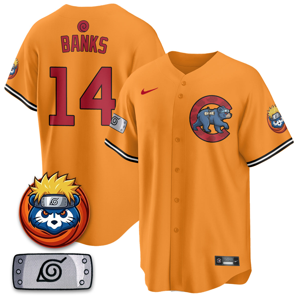 Chicago Cubs Naruto Akatsuki Vapor Limited Jersey V2- Stitched