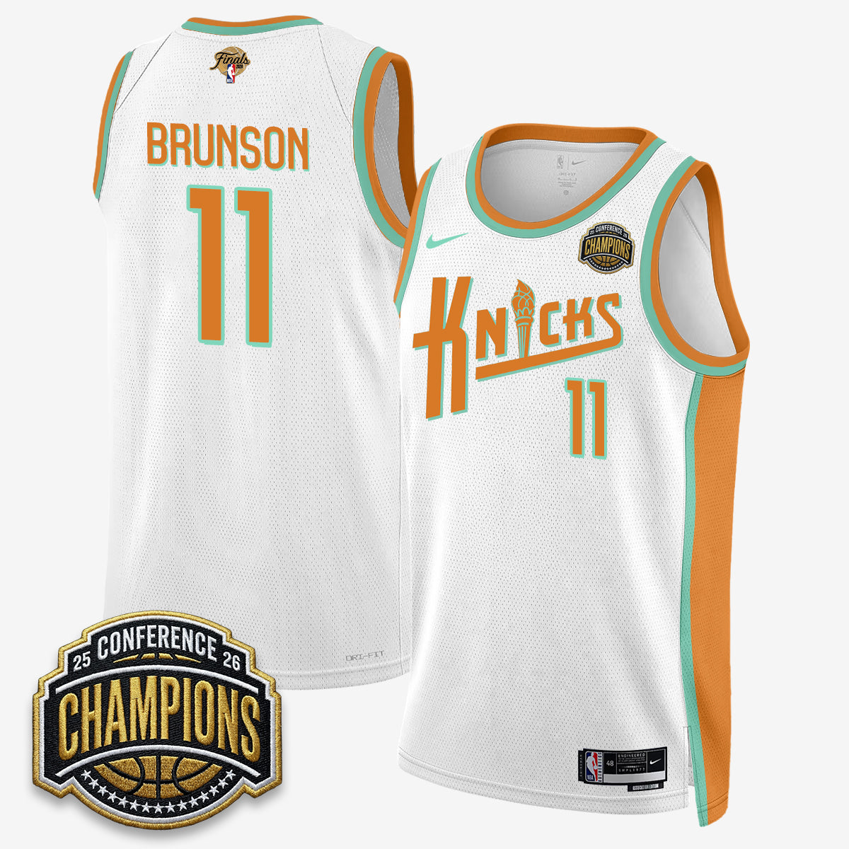 New York Knicks 2026 Eastern Conference Champions Special Edition Jersey V2- Stitched