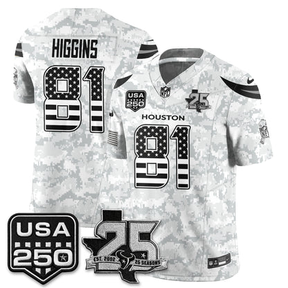 HOU 2026 Salute to Service Edition Vapor Jersey - Stitched